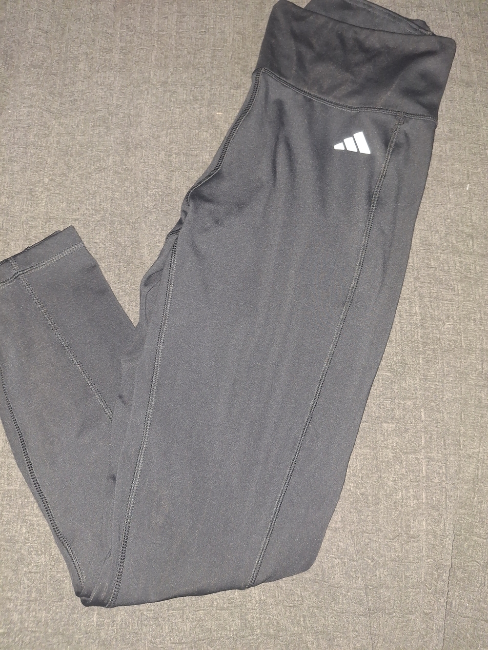 adidas Black Women's High-Waist Leggings with Logo